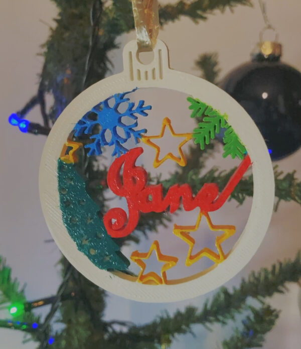 Classic Christmas Ornament With Name - Image 3