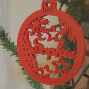 Classic Christmas Ornament With Name