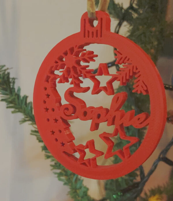 Classic Christmas Ornament With Name