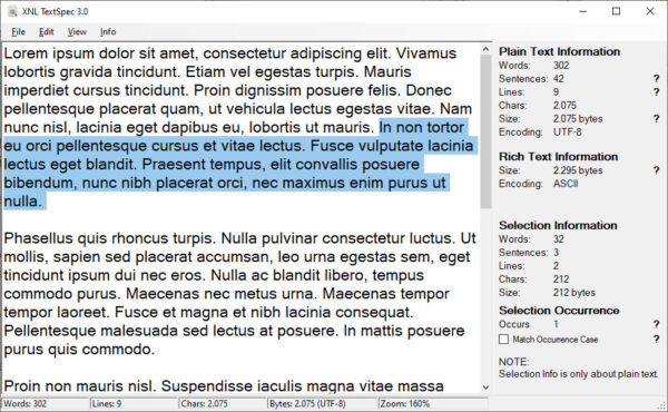 XNL TextSpec 3.0