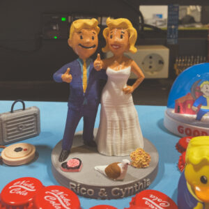 Vault Boy & Vault Girl Wedding Cake Topper